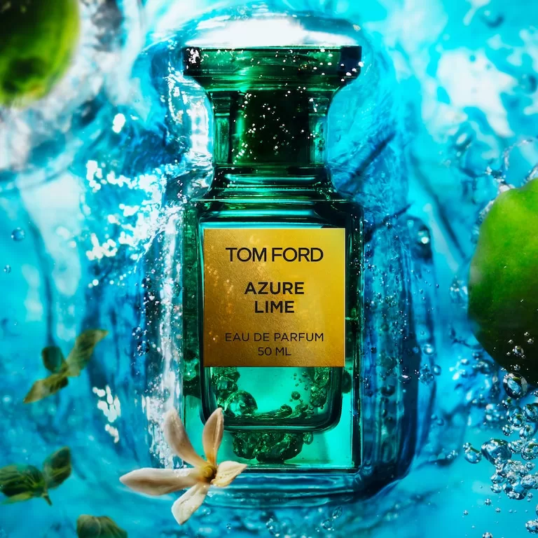 Agua de perfume de lima azur