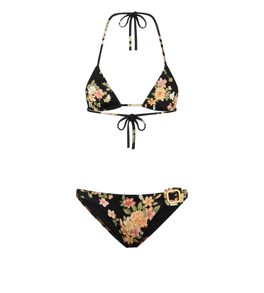 BIKINI TRIÁNGULO CON DETALLE DE HEBILLA Y PLACA METÁLICA DE TOM FORD