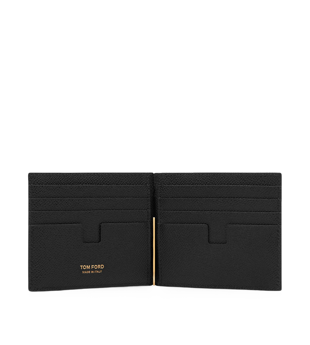 BILLETERA CON CLIP PARA BILLETES DE CUERO DE GRANO PEQUEÑO BILLETERA CON CLIP PARA BILLETES DE CUERO DE GRANO PEQUEÑO