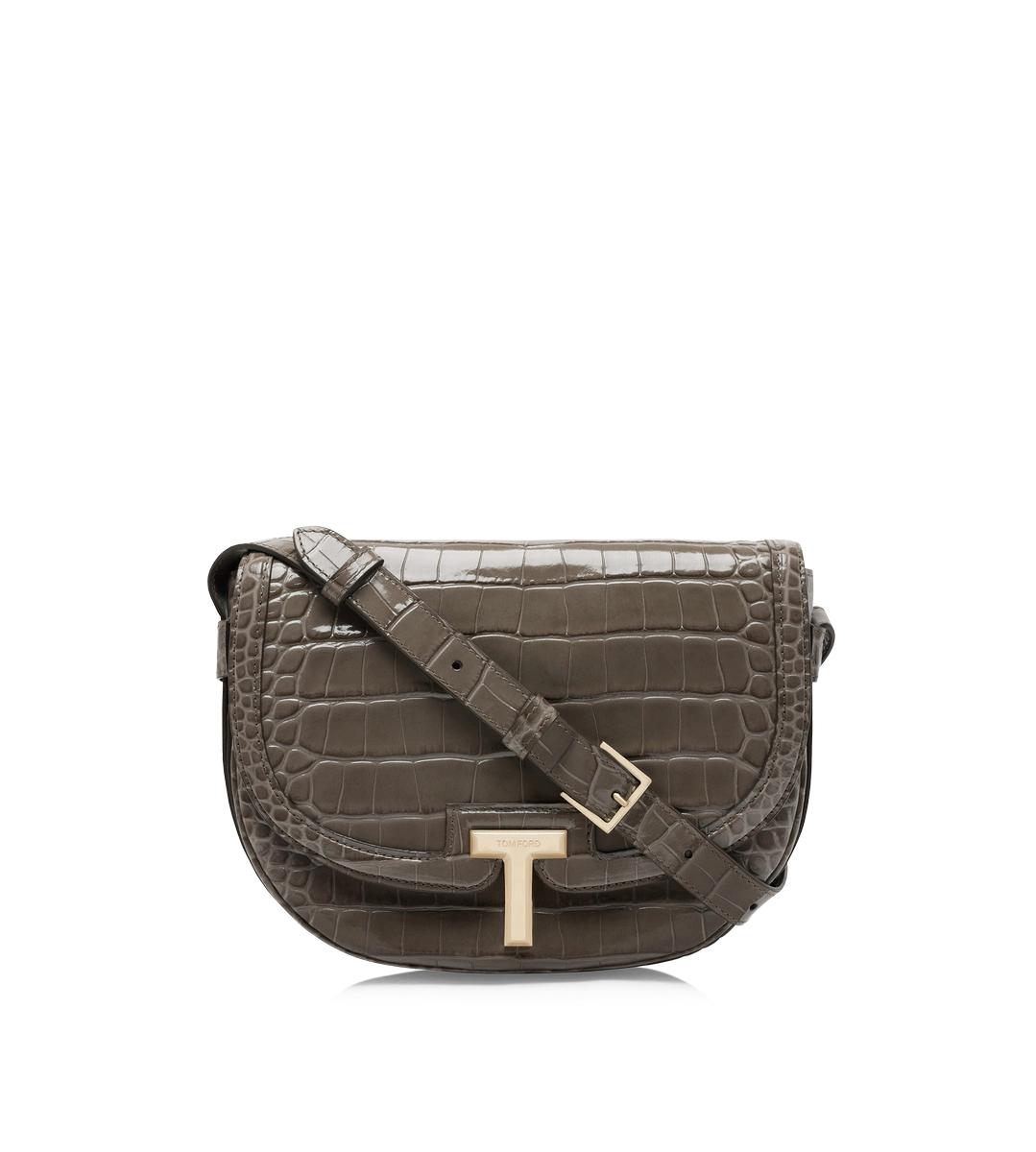 BOLSO BANDOLERA WALLIS DE PIEL DE COCODRILO ESTAMPADA BRILLANTE