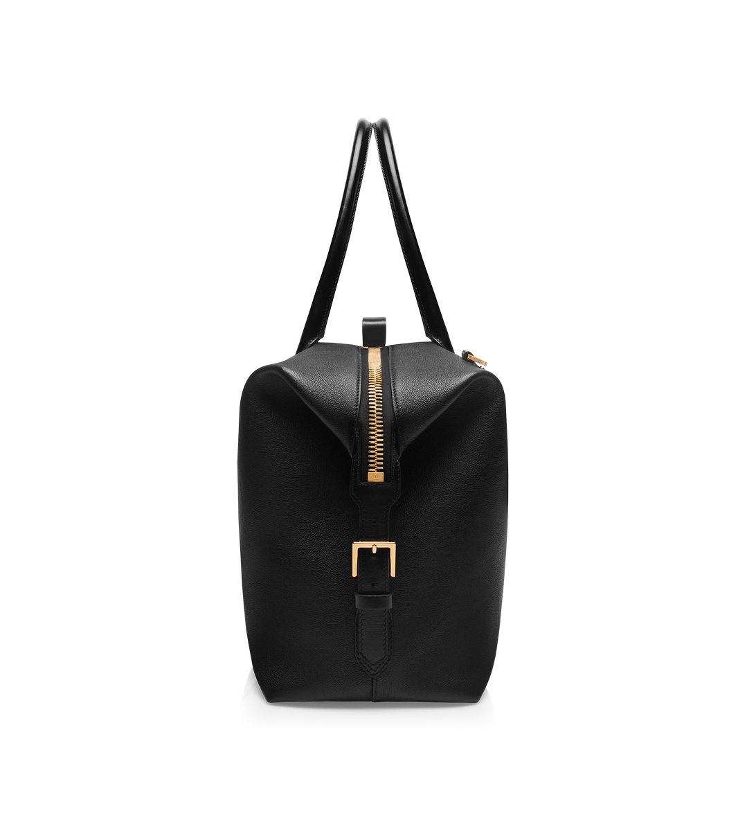 BOLSO DE BOLSA DE CUERO LISO CON HEBILLA LATERAL