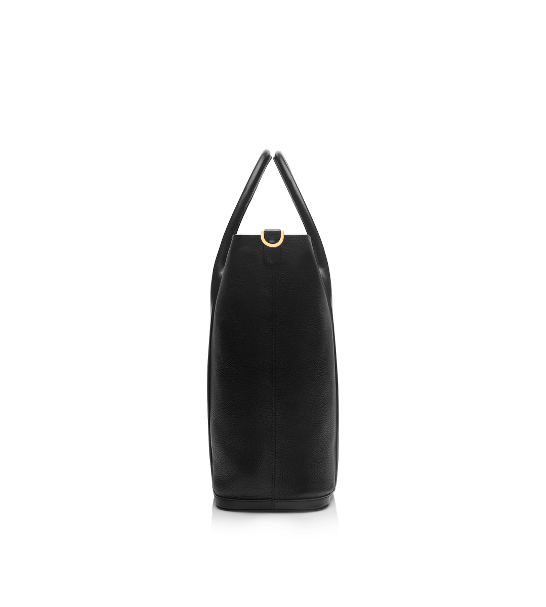 BOLSO DE COMPRAS DE PIEL GRANULADA CON CREMALLERA