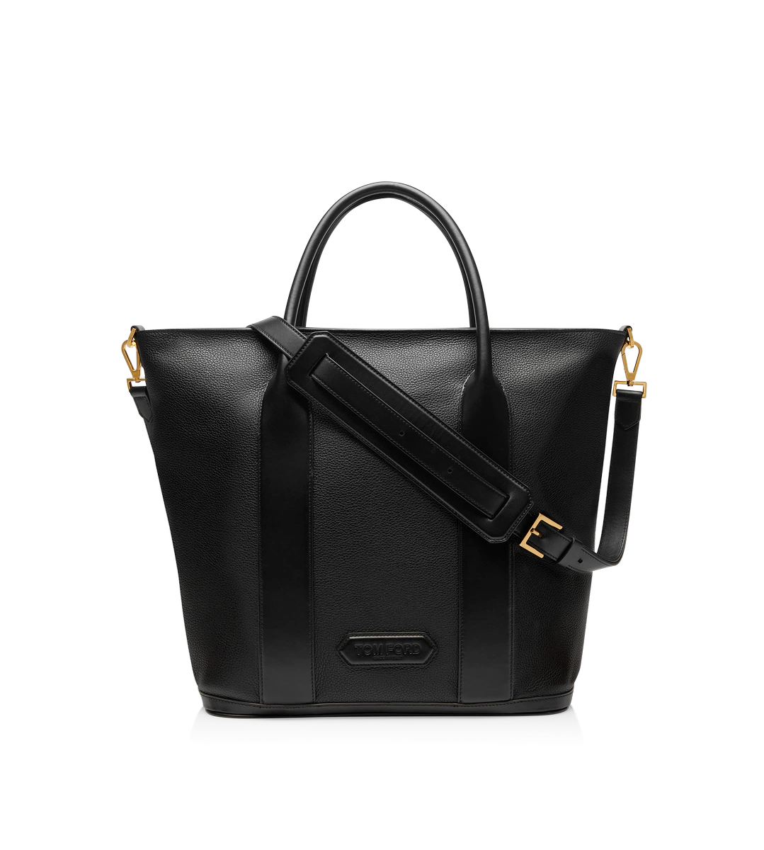 BOLSO DE COMPRAS DE PIEL GRANULADA CON CREMALLERA