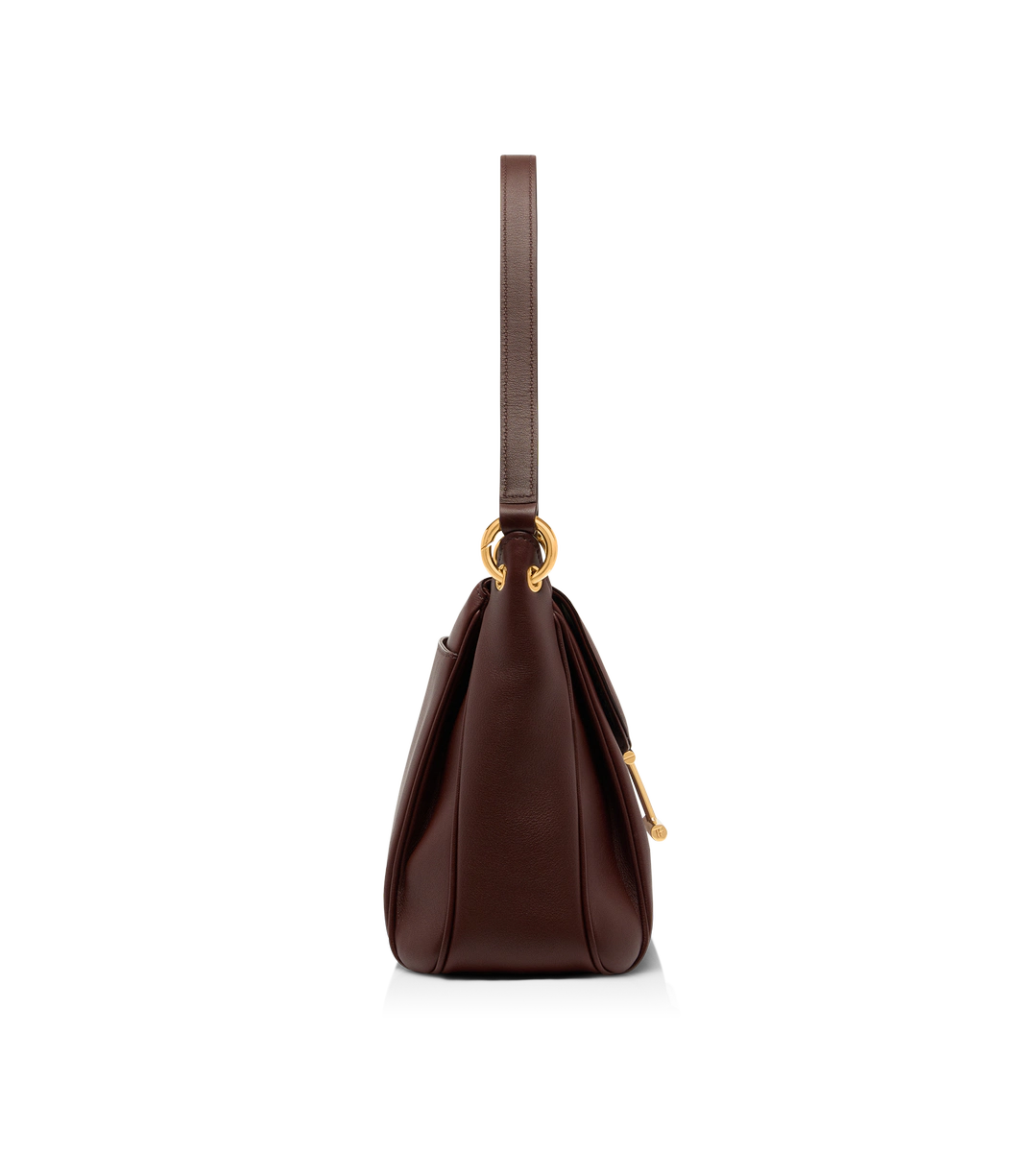 BOLSO DE HOMBRO MEDIANO TARA DE PIEL GRANULADA NATURAL