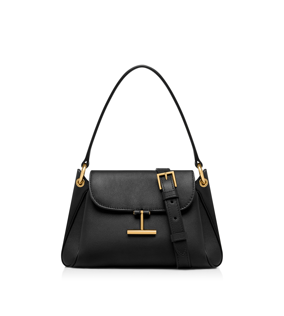 BOLSO DE HOMBRO PEQUEÑO TARA DE PIEL GRANULADA NATURAL