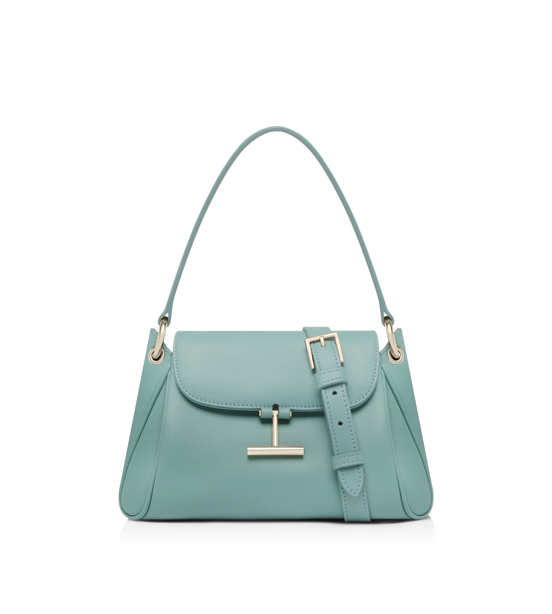 BOLSO DE HOMBRO PEQUEÑO TARA DE PIEL GRANULADA NATURAL