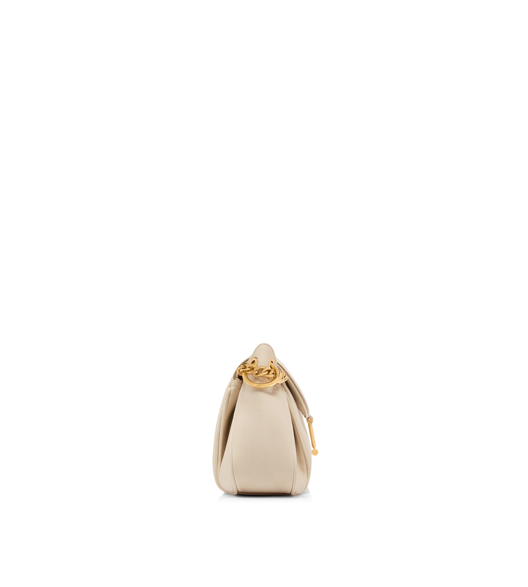 BOLSO DE HOMBRO TARA CON CADENA DE PIEL DE GRANO NATURAL 1 - BOLSO DE HOMBRO TARA CON CADENA DE PIEL DE GRANO NATURAL