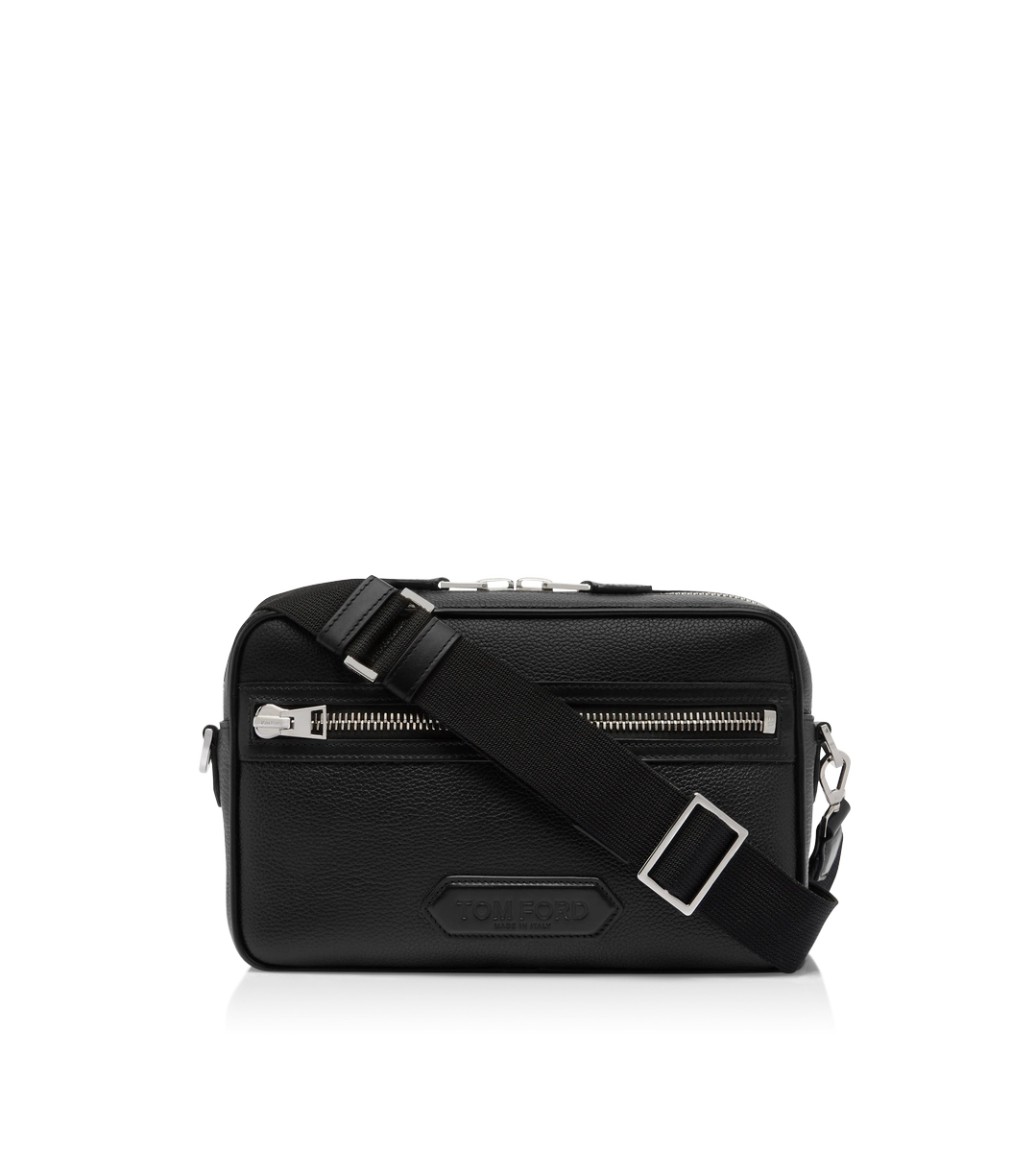 BOLSO DE MENSAJERO MEDIANO DE VIAJE DE PIEL GRANULADA