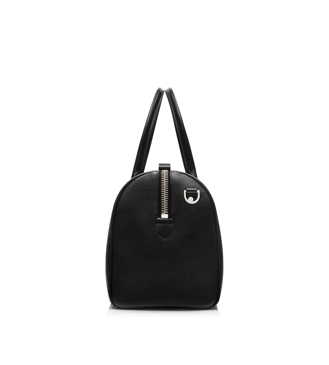 BOLSO DE VIAJE MEDIANO DE ABERTURA ANCHA DE CUERO GRANULADO