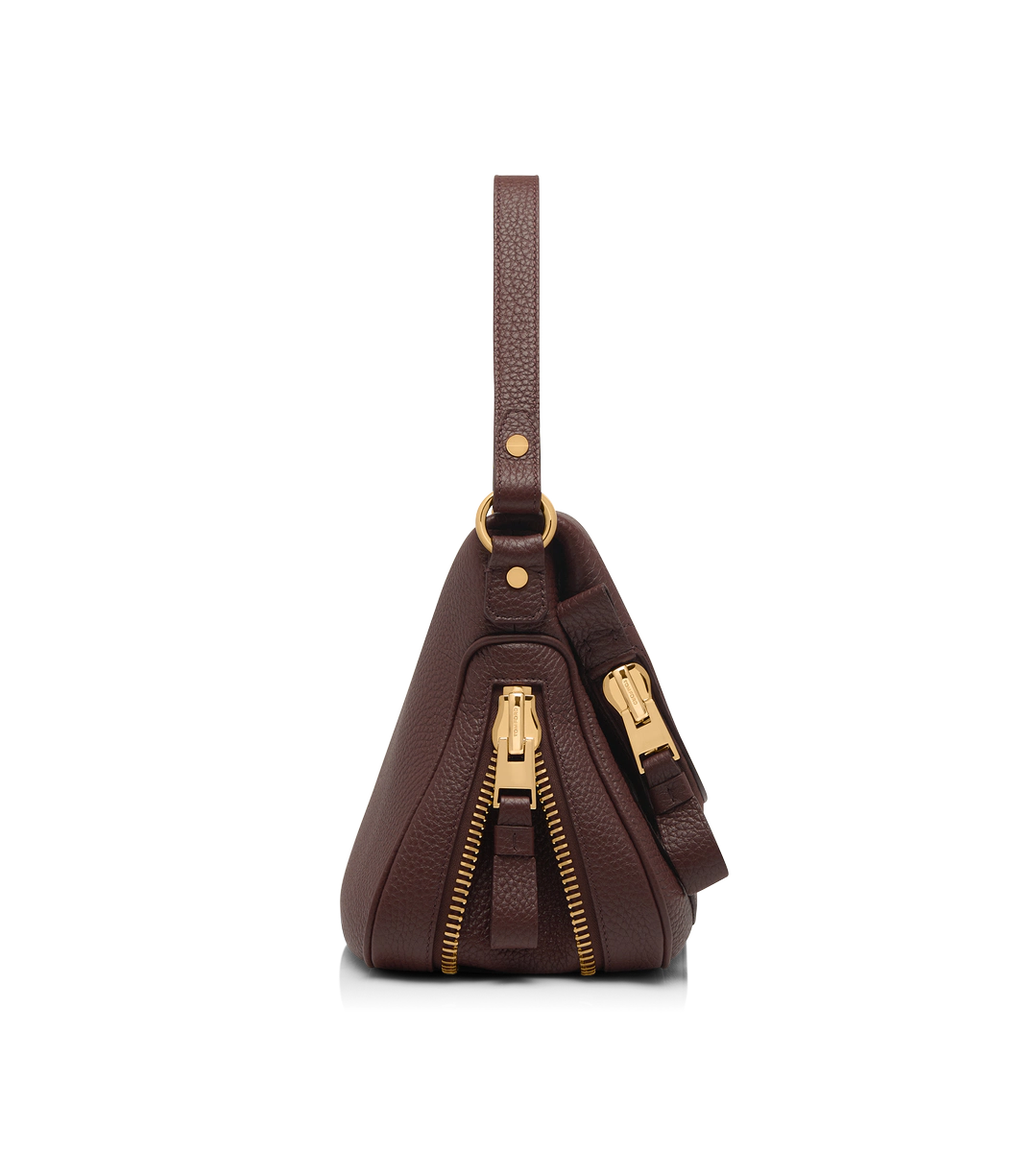 BOLSO MEDIANO JENNIFER DE DOBLE ASIENTO EN PIEL GRANULADA