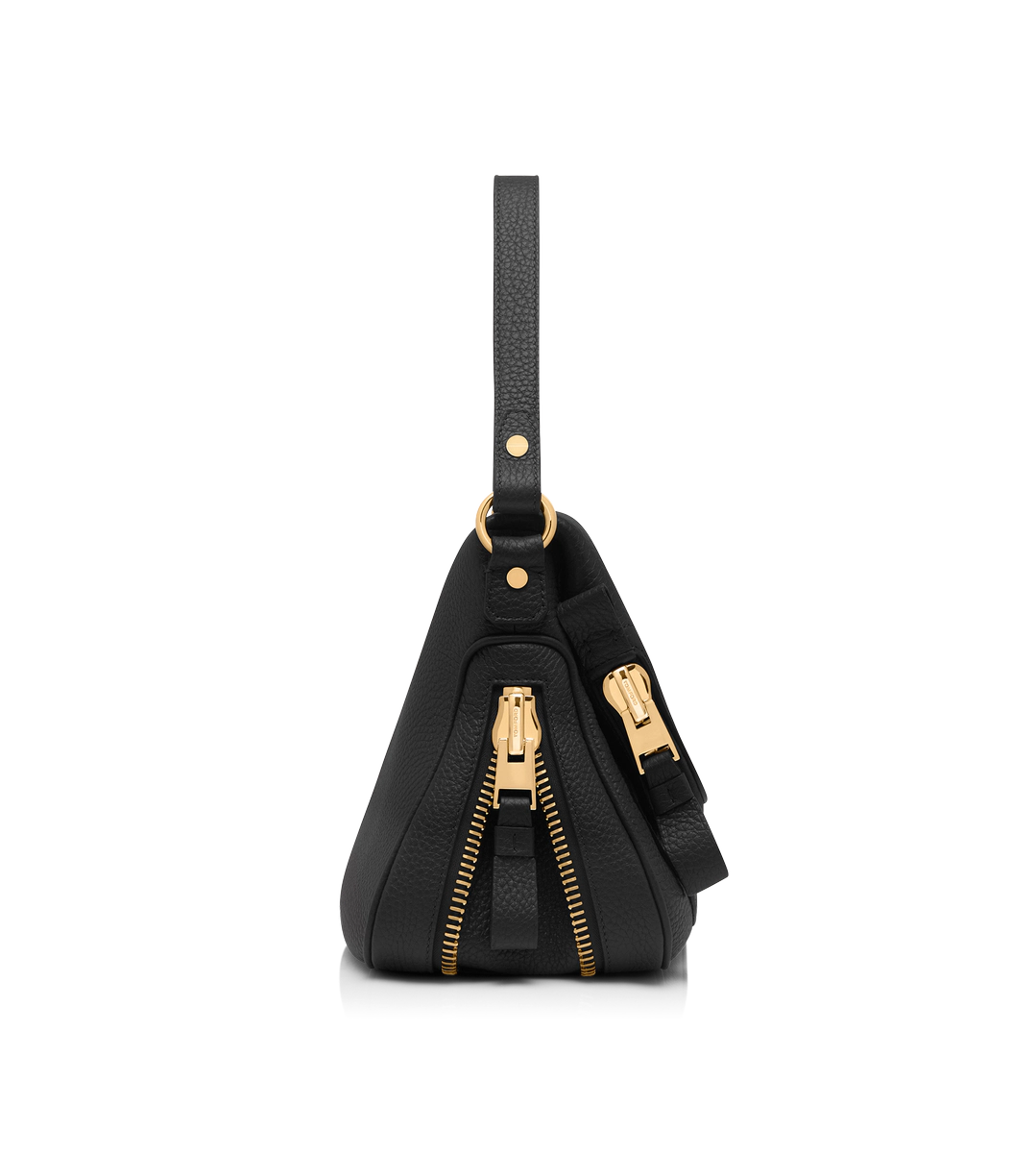 BOLSO MEDIANO JENNIFER DE DOBLE ASIENTO EN PIEL GRANULADA