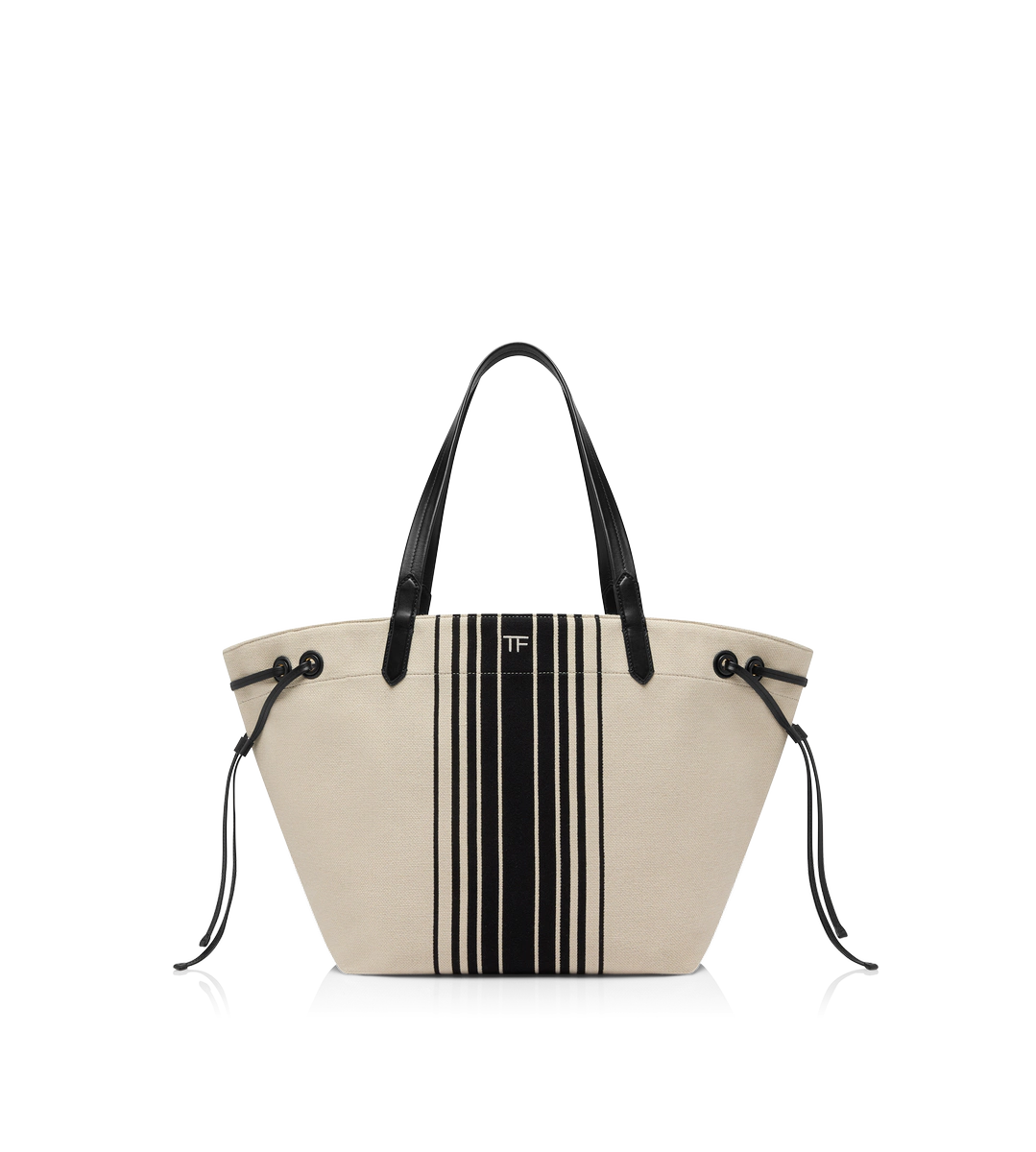 BOLSO TOTE GRANDE DE JACQUARD A RAYAS