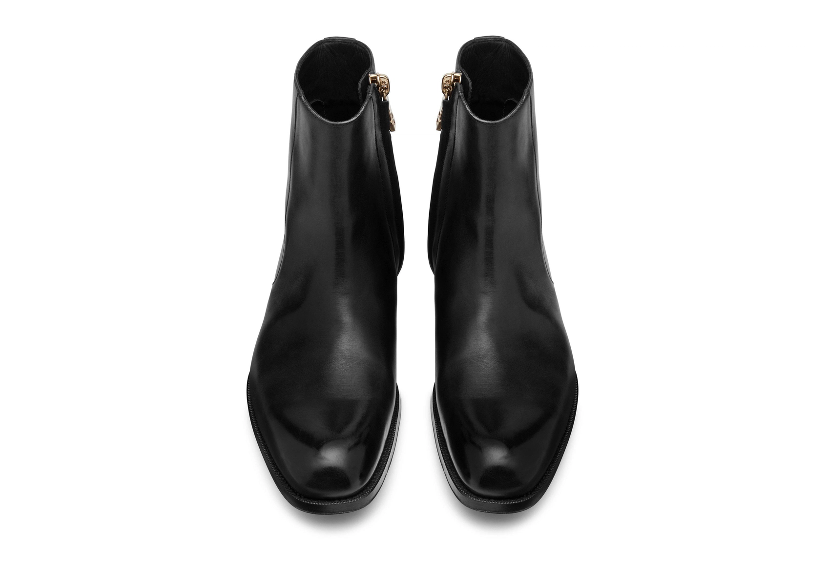 BOTA EDGAR CON CREMALLERA DE PIEL BRUÑIDA