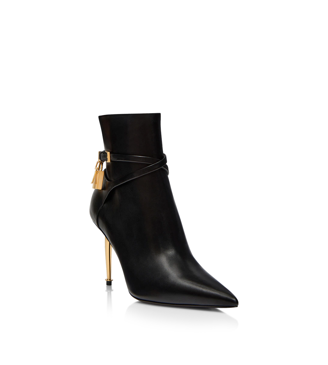 BOTÍN DE PIEL CON CANDADO DE 85 MM