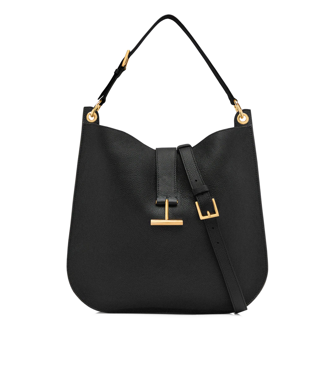 Bandolera grande Tara de piel granulada