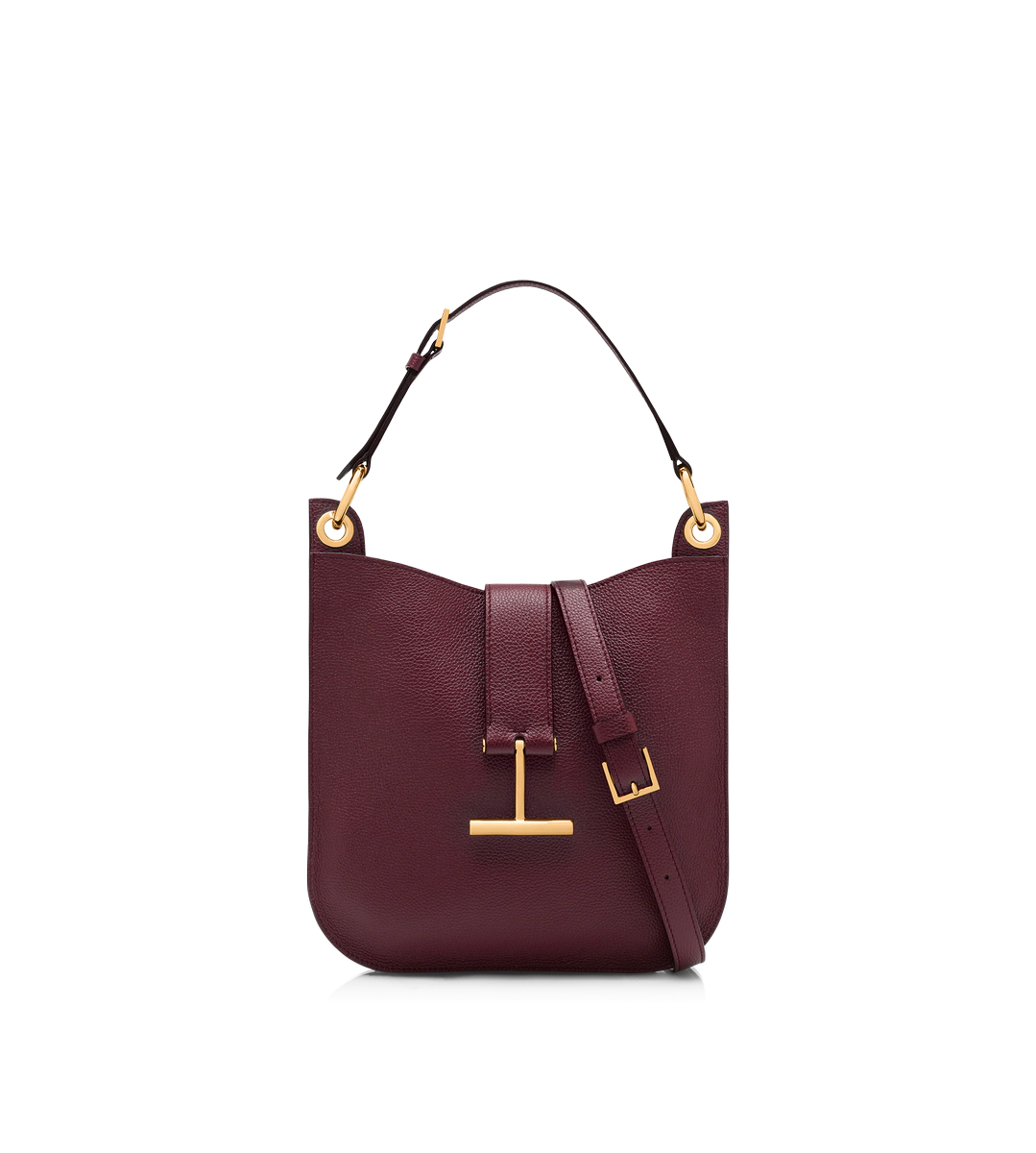 Bandolera pequeña Tara de piel granulada