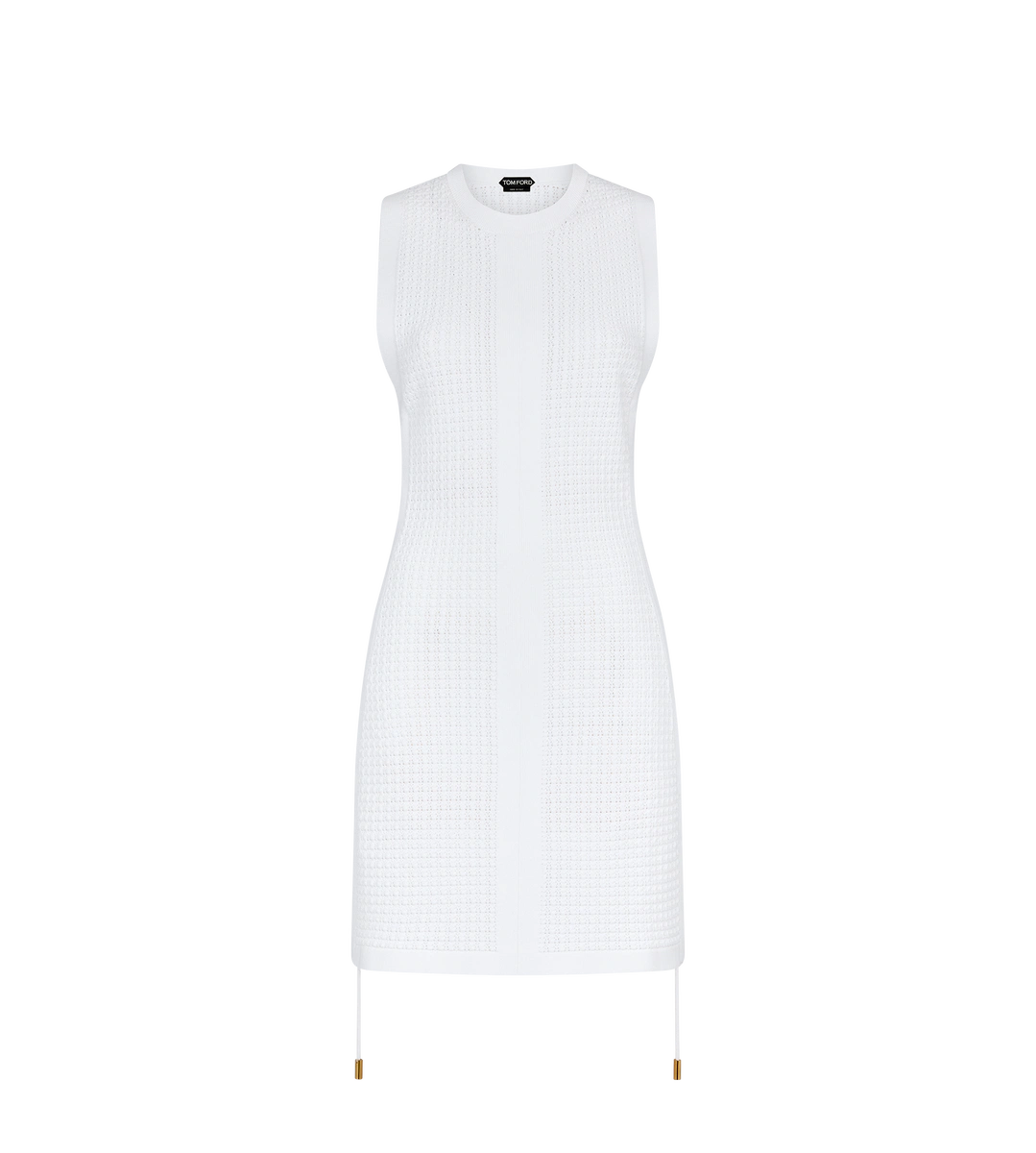 CAFTÁN CORTO DE CUELLO REDONDO CON CORDONES CRUZADOS