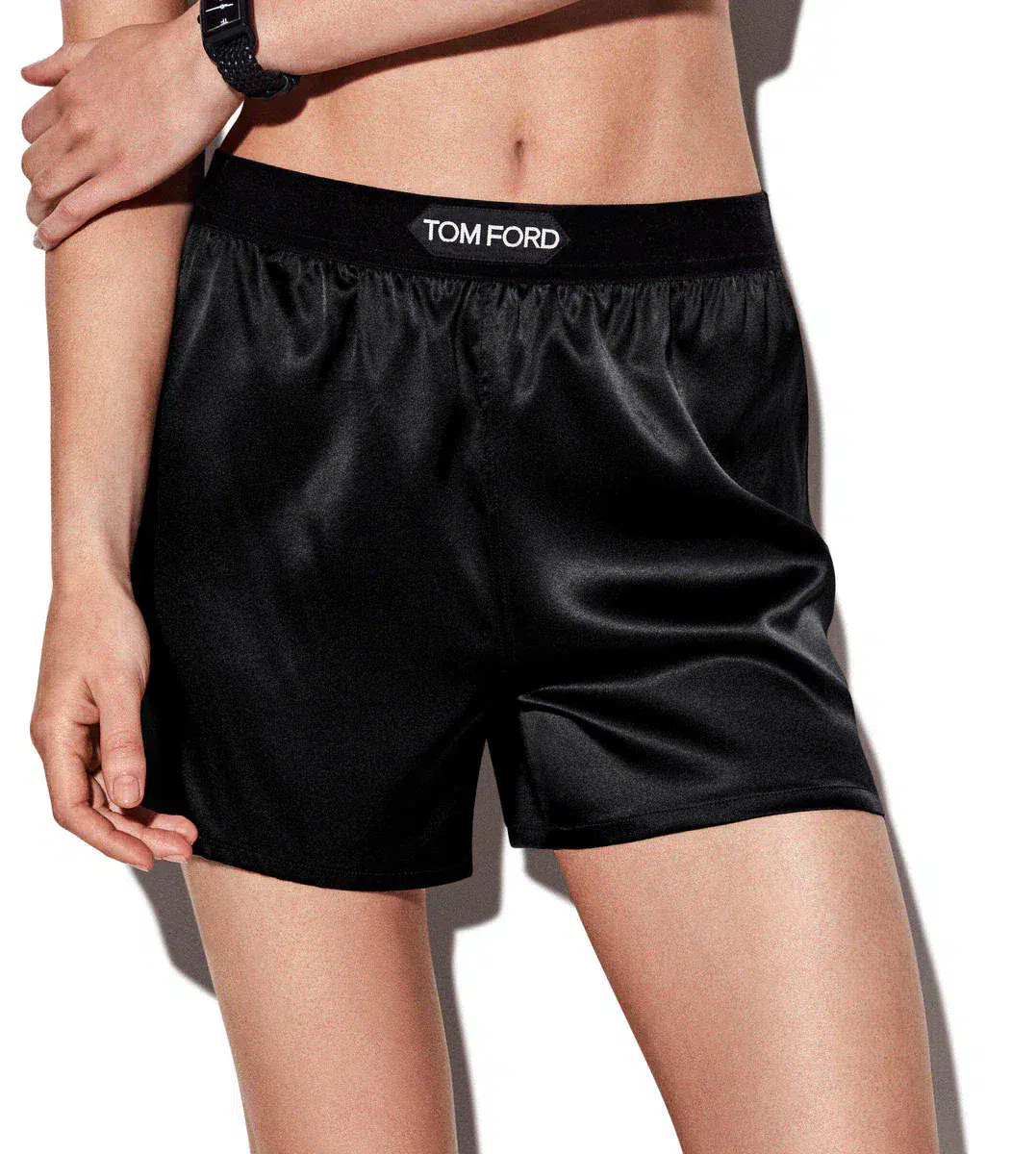 CALZONCILLOS BÓXER DE SATÉN DE SEDA ELÁSTICO