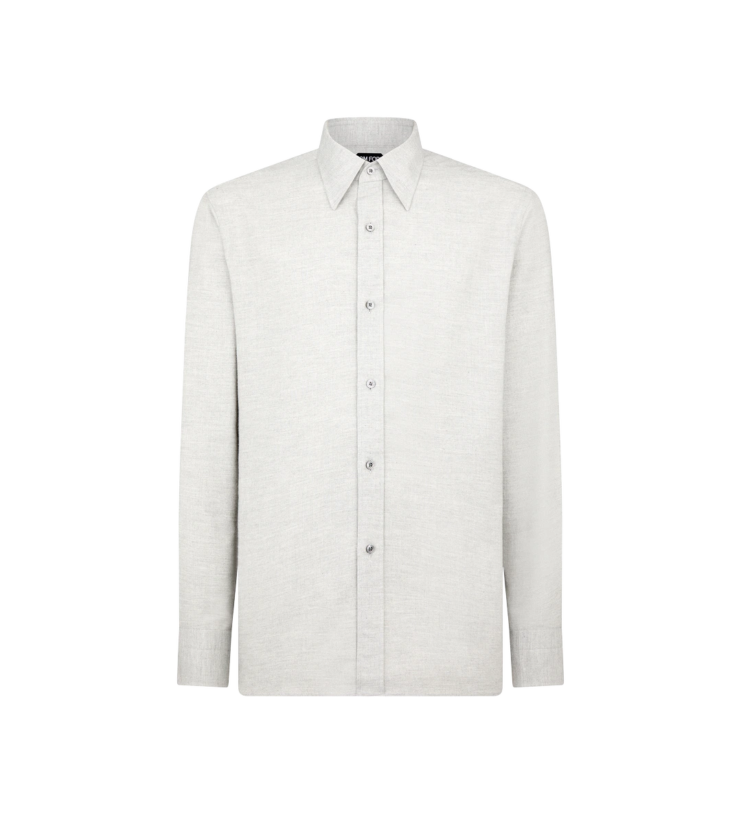 CAMISA DE AJUSTE FLUIDO DE CACHEMIRA MELANGE