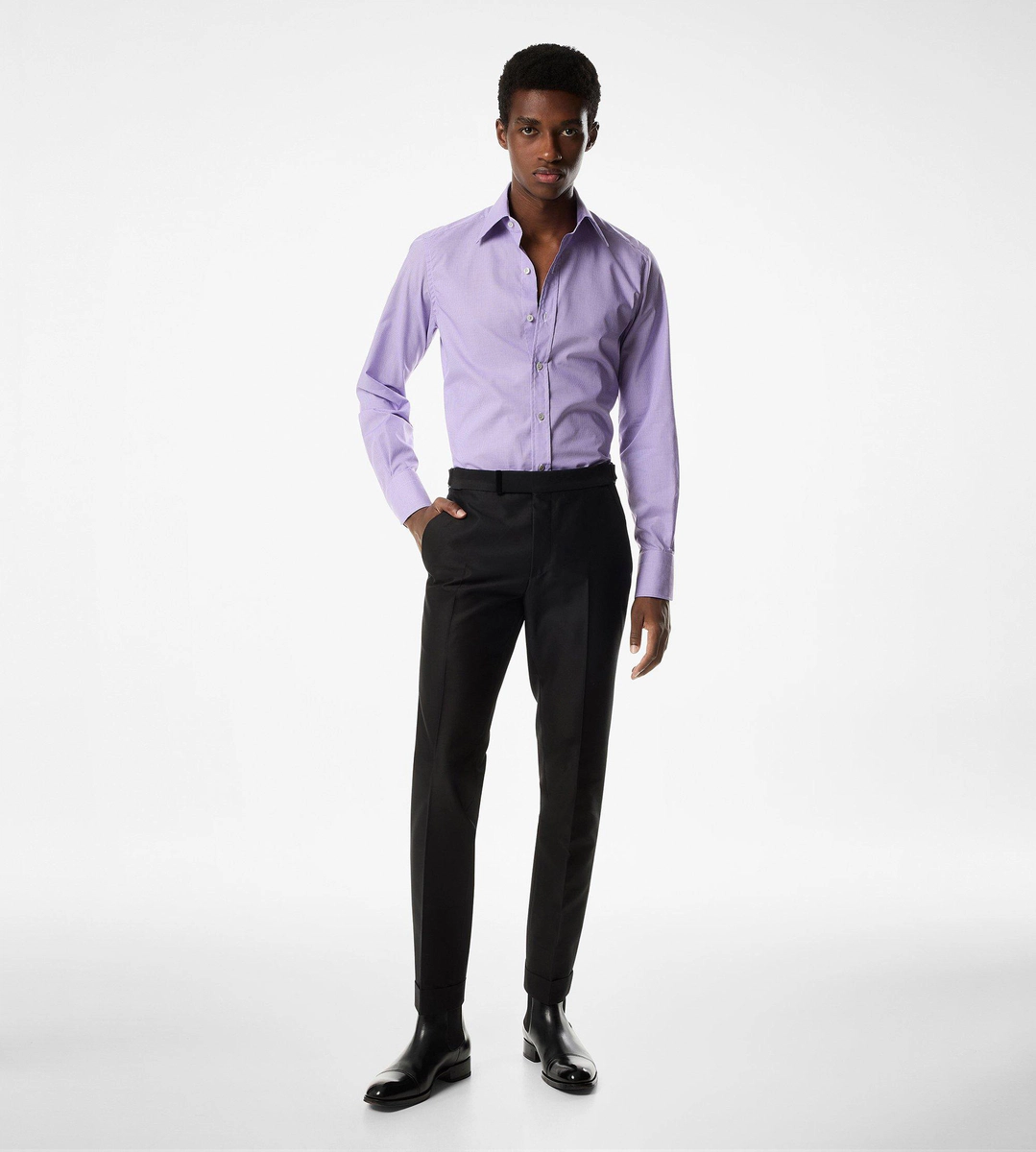 CAMISA DE MICRO CUADROS SLIM FIT