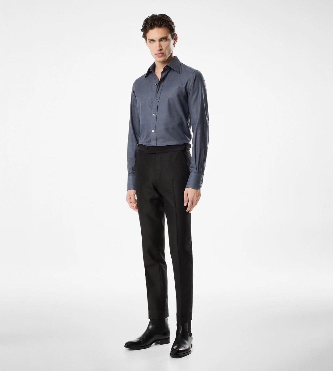 CAMISA DE PIEL DE TIBURÓN SLIM FIT