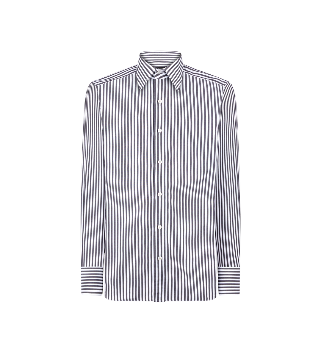 CAMISA DE RAYAS DE ESCALERA DE AJUSTE ENCANTADO