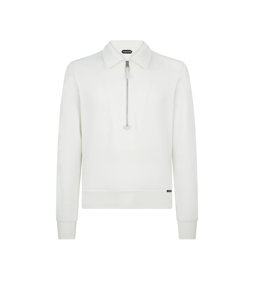 CAMISA DE RUGBY DE ALGODÓN Y CACHEMIRA CON CREMALLERA