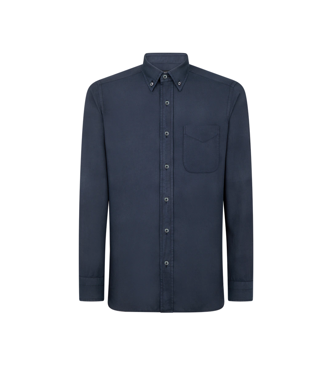 CAMISA DE SARGA LIGERA DE CACHEMIRA DE AJUSTE ENCANTADO