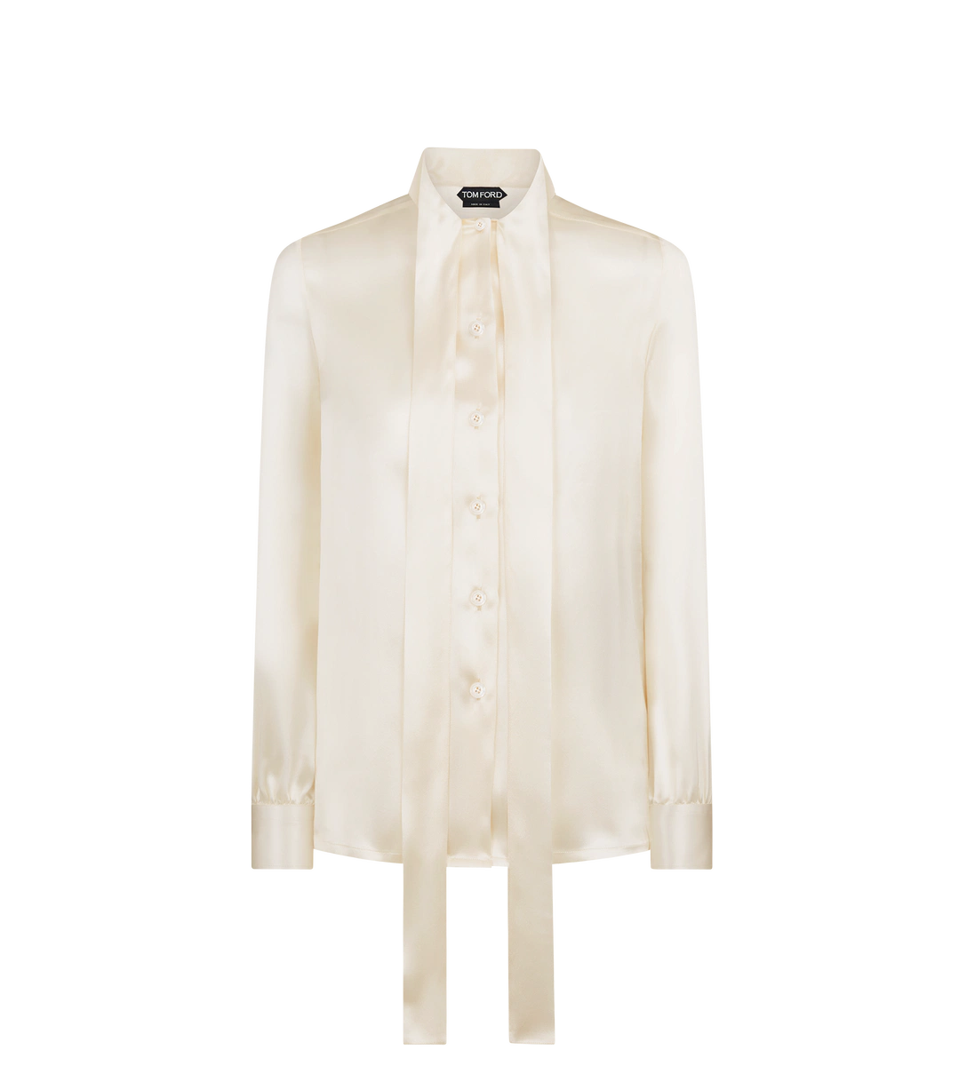 CAMISA LAVALLIERE DE SEDA CHARMEUSE FLUIDA