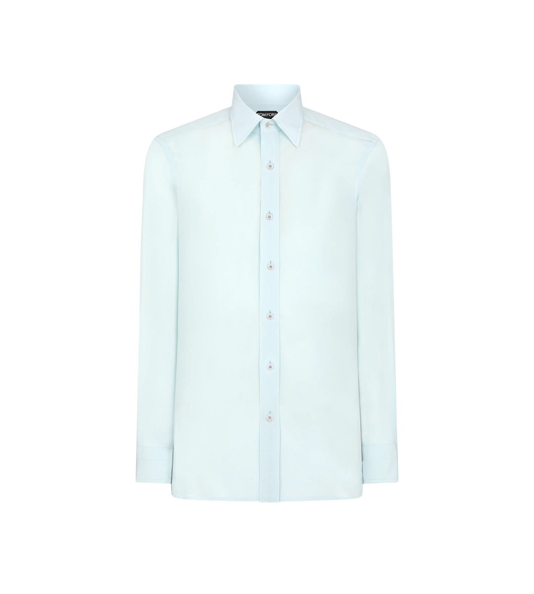 CAMISA SLIM FIT DE CREPE DE CHINA LISO