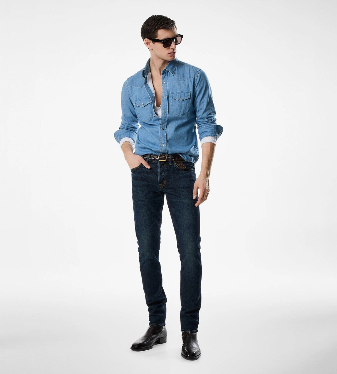 CAMISA VAQUERA DE TEJIDO VAQUERO