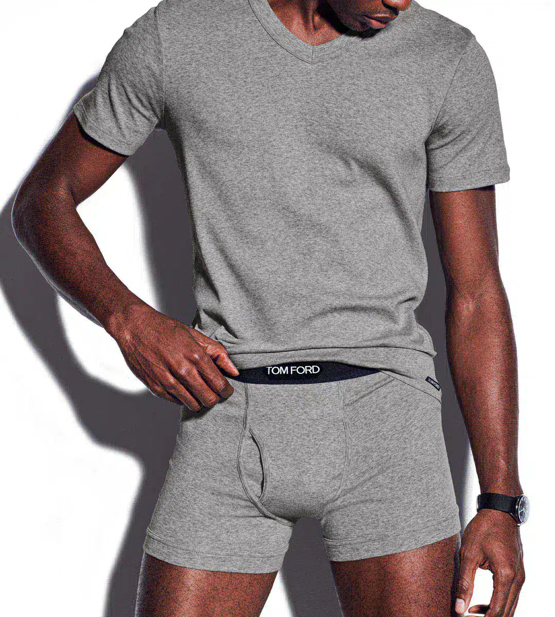 CAMISETA DE ALGODON CON CUELLO EN V 1 8 - CAMISETA DE ALGOD&Oacute;N CON CUELLO EN V