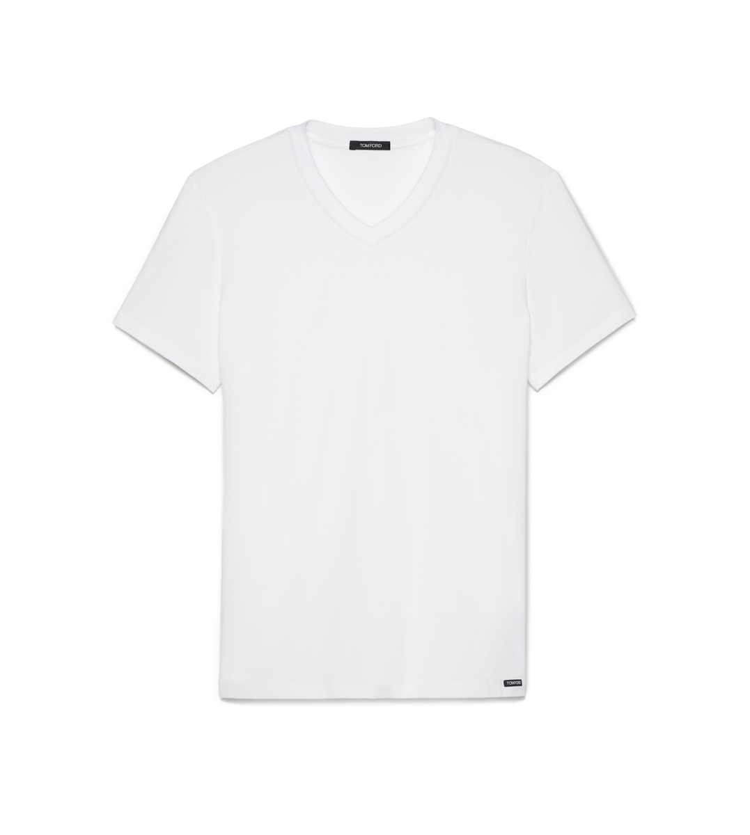 CAMISETA DE ALGODÓN CON CUELLO EN V