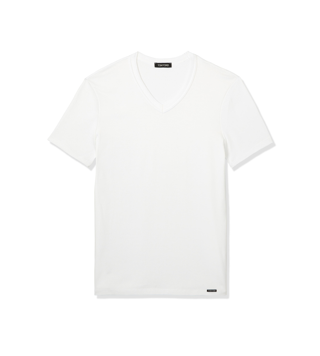 CAMISETA DE ALGODÓN CON CUELLO EN V