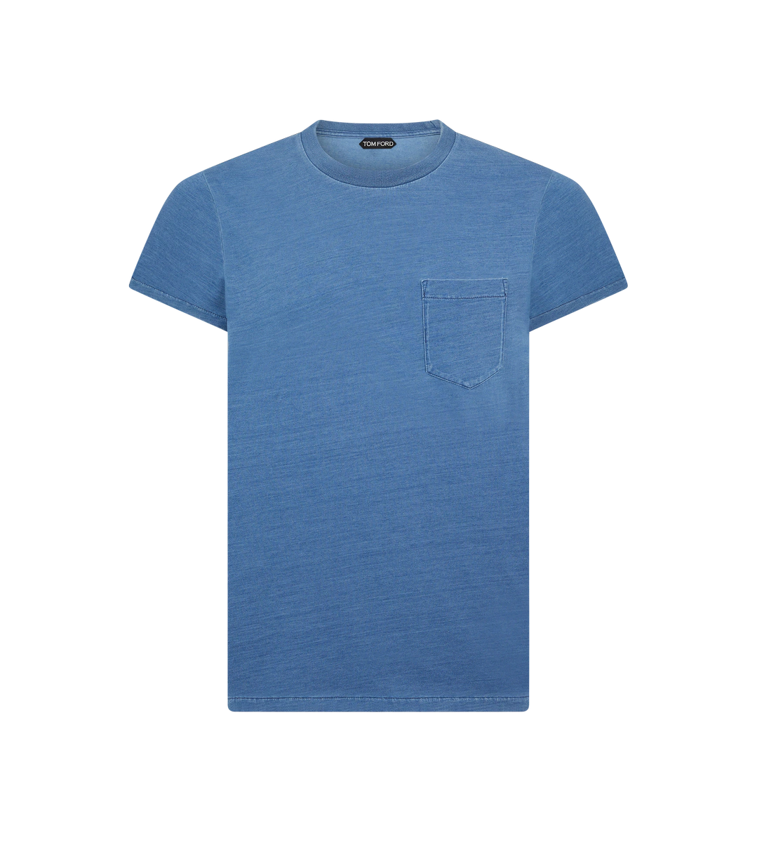 CAMISETA DE CUELLO REDONDO CON TEÑIDO ÍNDIGO