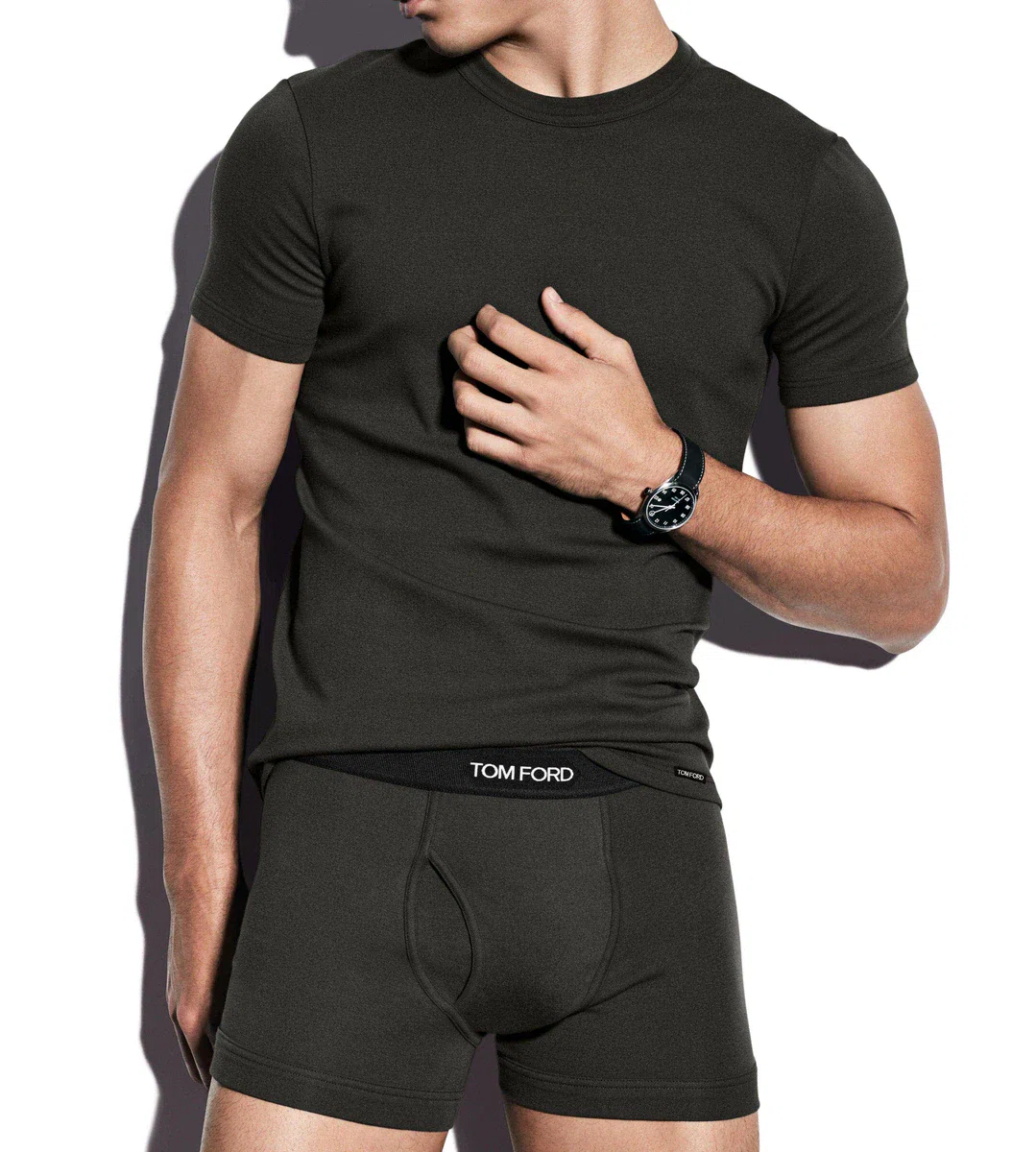 CAMISETA DE CUELLO REDONDO DE ALGODÓN