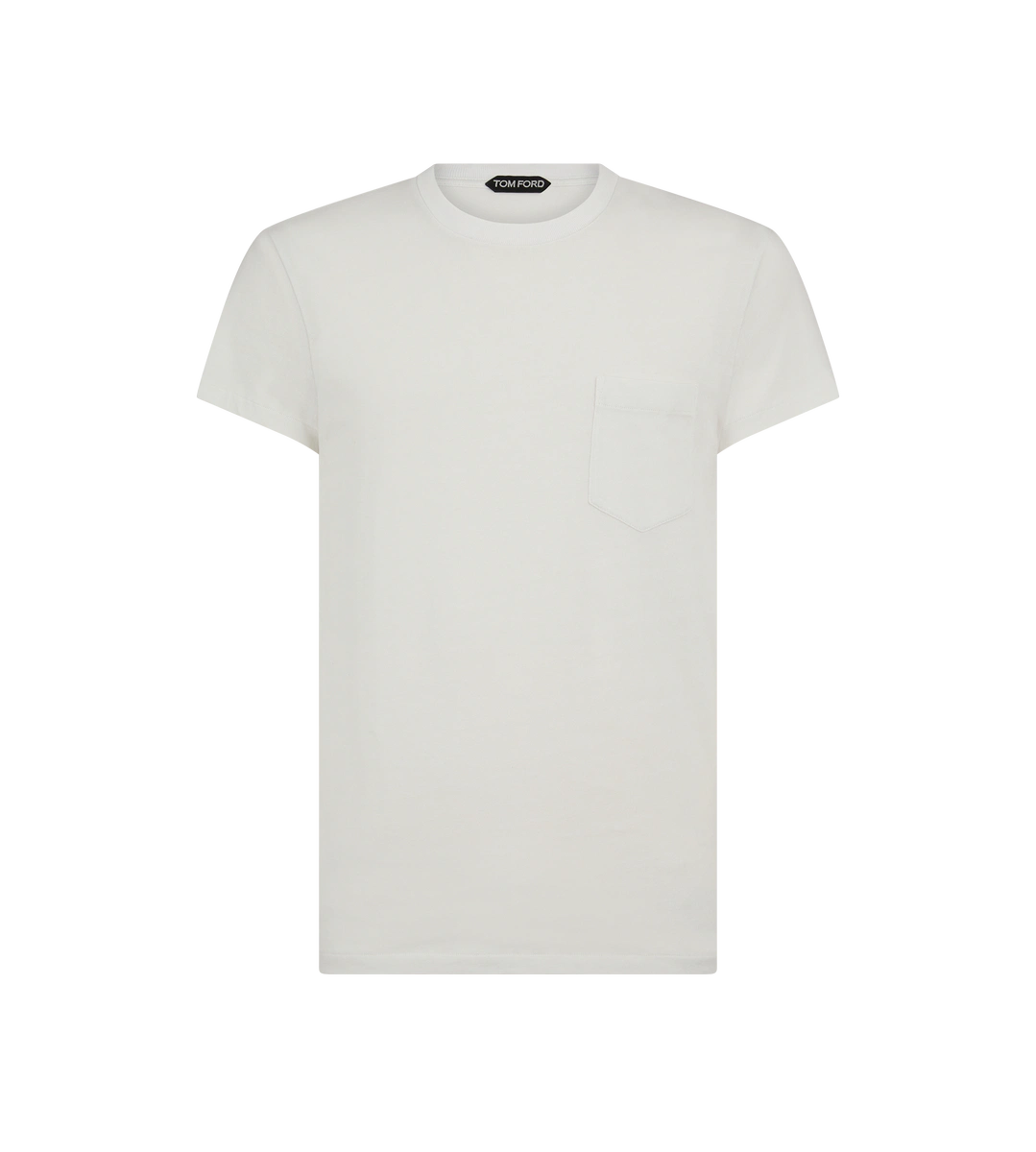 CAMISETA DE CUELLO REDONDO DE ALGODÓN TEÑIDO EN FRÍO