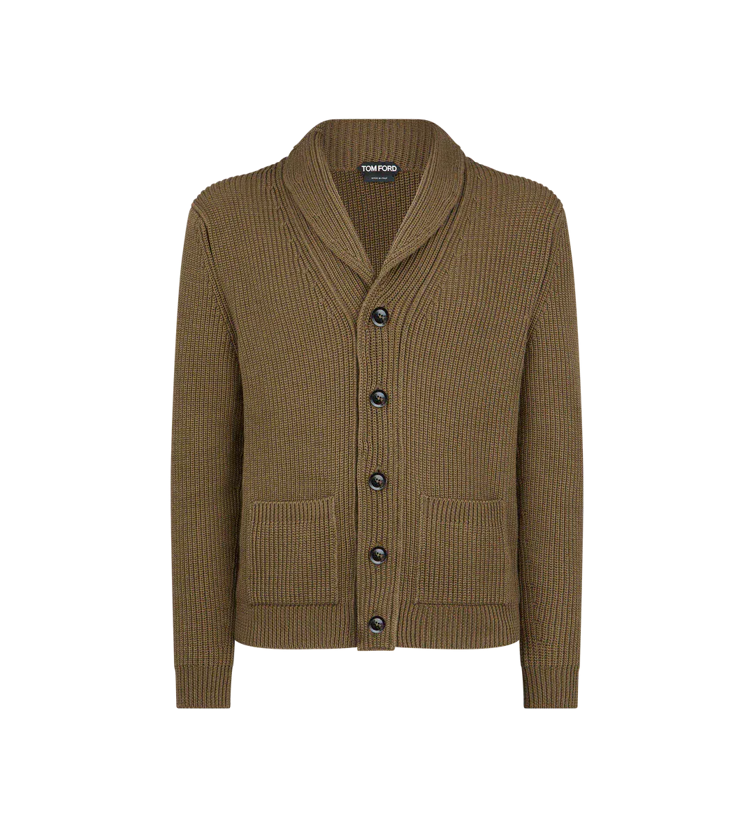 CÁRDIGAN DE CUELLO CHAL DE SEDA MERINO