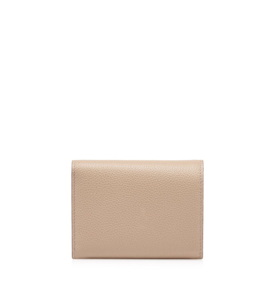 CARTERA COMPACTA TARA DE PIEL GRANULADA