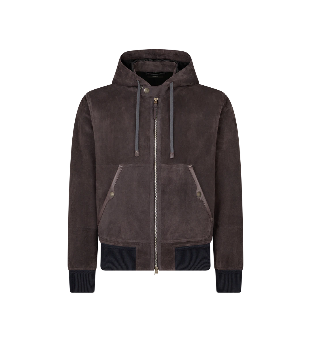 CAZADORA DE ANTE CON CAPUCHA