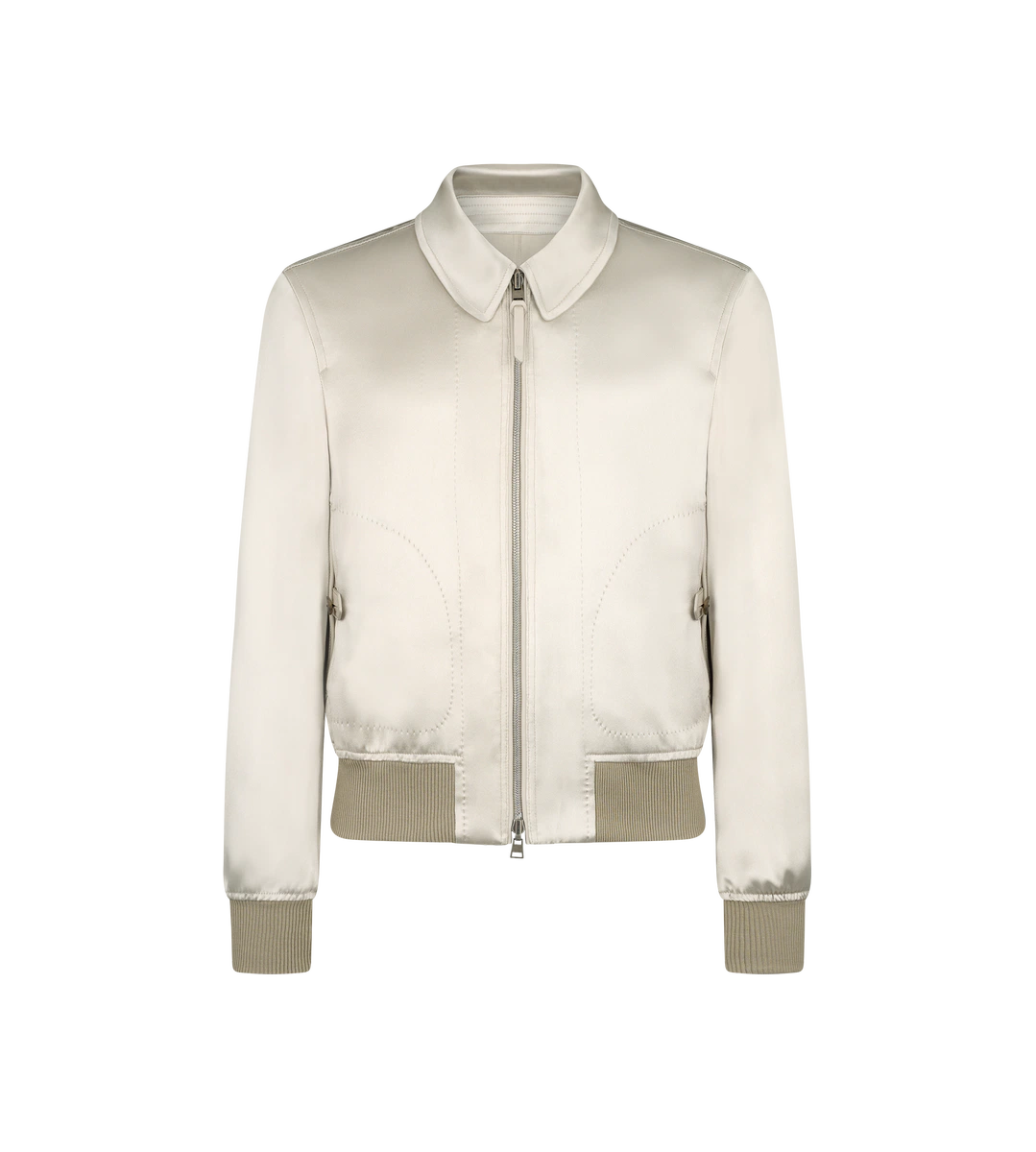 CAZADORA REVERSIBLE DE SATÉN DE SEDA