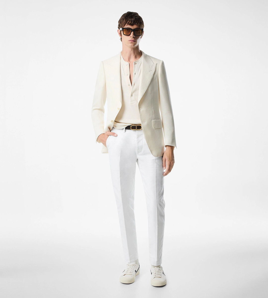 CHAQUETA CÁRDIGAN SHELTON DE TEJIDO DE CESTA