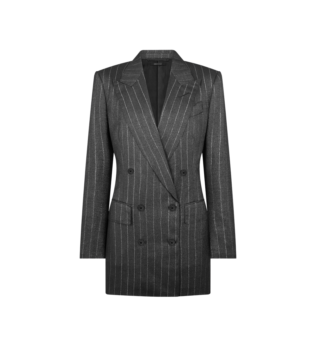 CHAQUETA CRUZADA CON SOLAPA DE PICO