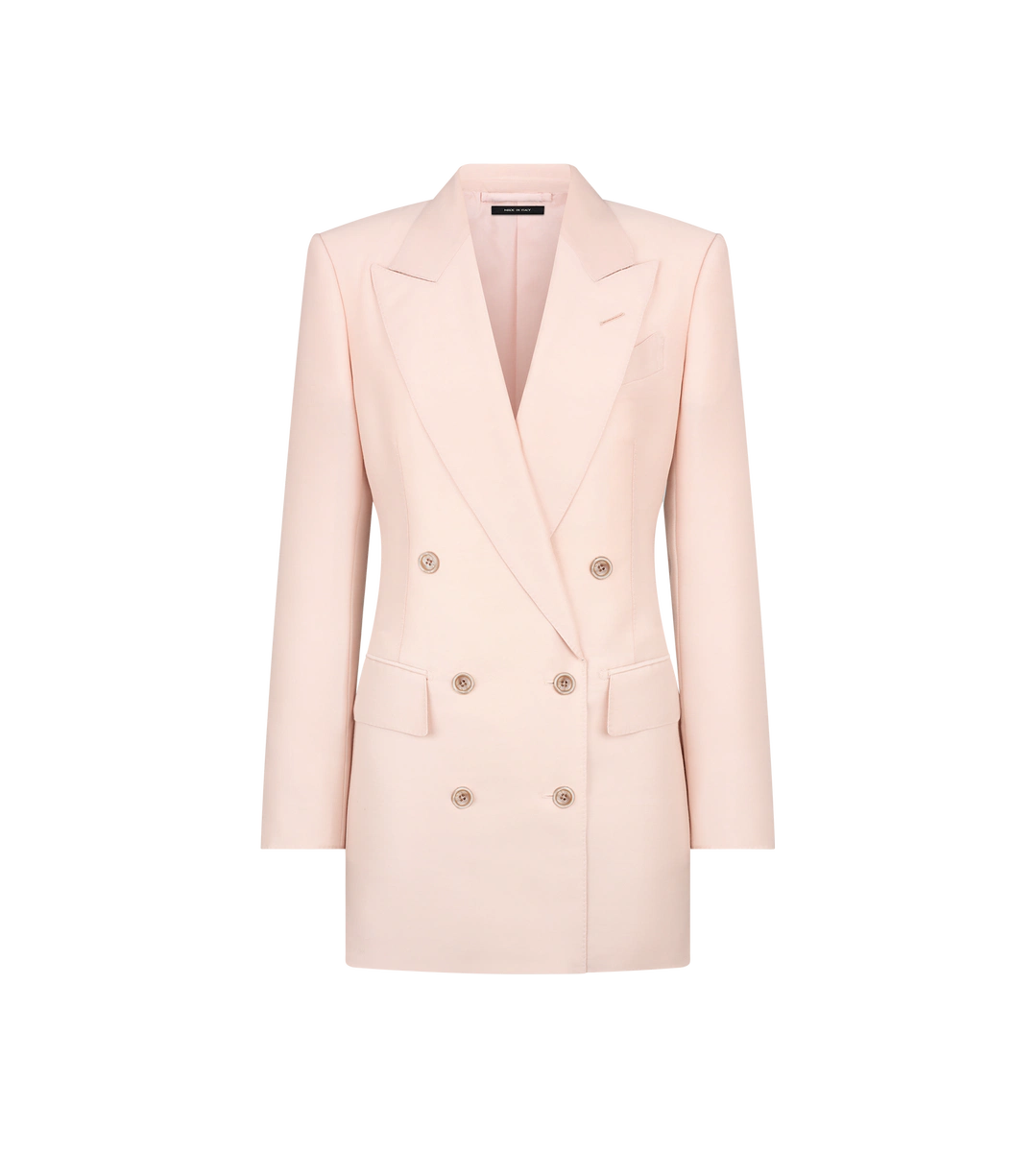 CHAQUETA CRUZADA CON SOLAPA DE PICO