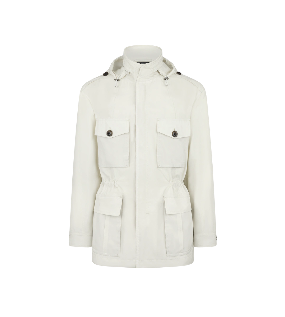 CHAQUETA DE CAMPAÑA DE POPELINA DE SEDA LAVADA