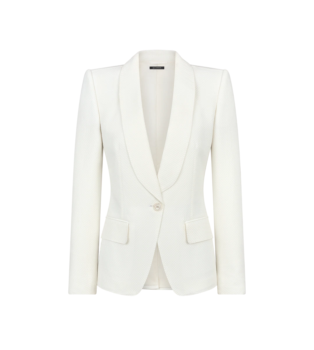 CHAQUETA DE SOLAPA CHAL DE BOTONADURA SIMPLE