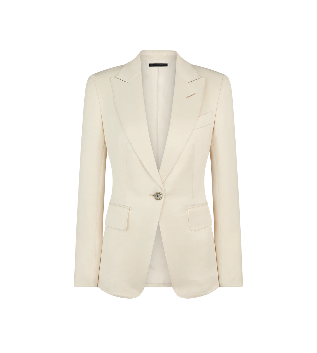 CHAQUETA DE SOLAPA DE PICO CON BOTONERA SIMPLE