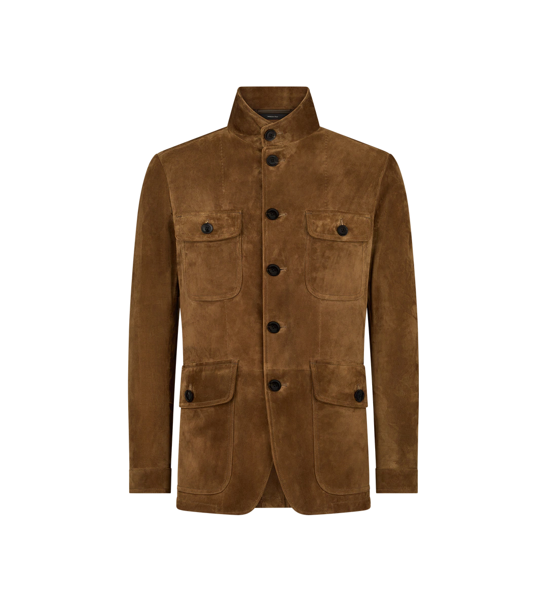 CHAQUETA MILITAR DE ANTE Y CACHEMIRA