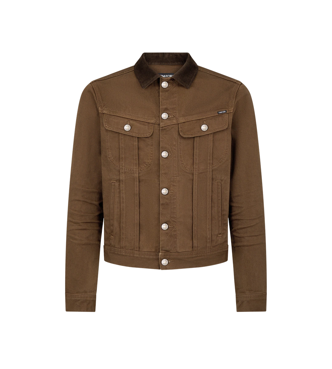 CHAQUETA VAQUERA CON CUELLO DE CORDÓN Y SARGA