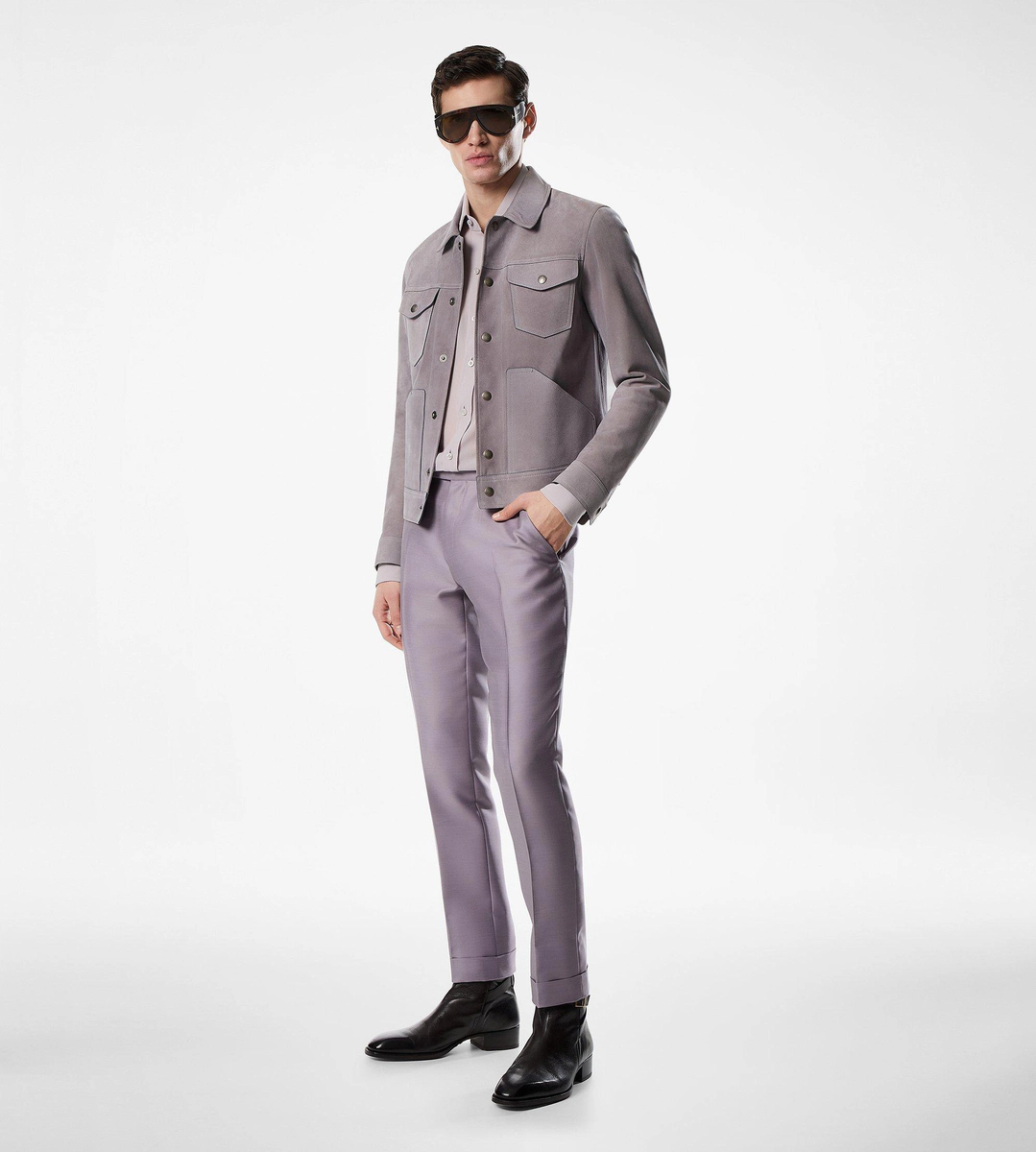 CHAQUETA WESTERN DE ANTE Y CACHEMIRA